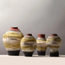 Axyaa Geometric Ceramic Vase | Colorful Graffiti Porcelain Flower Pot
