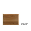 Axyaa Natural Walnut Wooden Serving Tray with Beech Handle