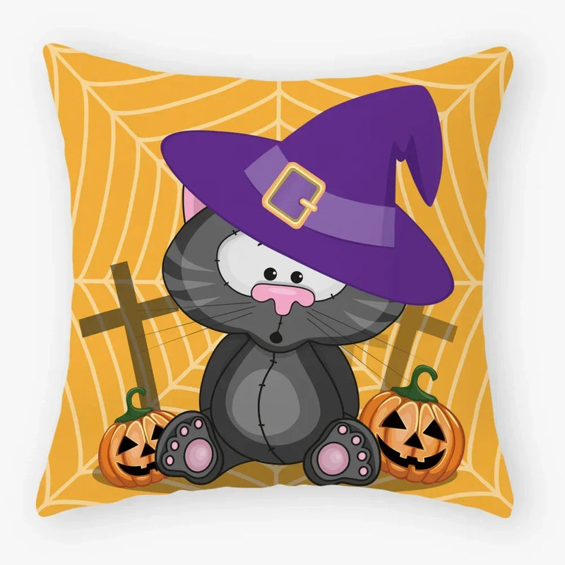 Axyaa Black Cat Pillowcase 45*45 Sofa Car Home Decor Cushion Cover