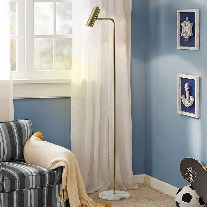 Axyaa Nordic LED Floor Lamp Minimalist Modern Living Room Bedroom Light