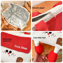 Axyaa Lunch Box Storage Bag: Insulated Hand-Held Office Bento Bag with Large Capacity