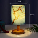 Axyaa Square Fabric Table Lamp Dimmable Night Light - Simple Chinese Style