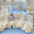 Axyaa Cloud Cotton Lace Summer Quilt Set - Single Thin Cool Quilt