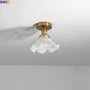 Axyaa Green Glass Indoor LED Ceiling Lamp - Modern Lighting Fixtures