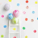 Axyaa Colored Polka Dots Baby Wall Decals - Creative Vinyl Stickers for Nursery Room