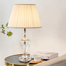 Axyaa Modern Luxury Crystal Table Lamp for Bedroom, Living Room, and Study