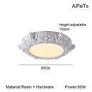 Axyaa French Luxury Plaster Ceiling Lamp for Elegant European Baroque Decor.
