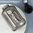 Axyaa 2L Water Bottle with Straw Lid: BPA-Free Sports Gym Kettle for Camping and Travel