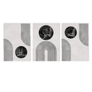Axyaa Abstract Islamic Calligraphy Canvas Wall Art - Black Geometry Boho Line Décor