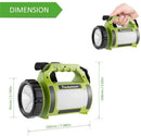Axya 80W LED Work Light Rechargeable Searchlight Handheld Camping Spotlight
