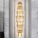 Axyaa Crystal Wall Lamp Sconce Light with E14 Bulb