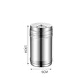 Axyaa Stainless Steel Seasoning Jar for Outdoor Barbecue, Condiment Holder with Toothpick Slot