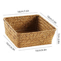 Axyaa Woven Sundries Storage Basket Closet Drawer Desktop Organizer