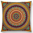 Axyaa Boho Rainbow Mandala Pillow Case Sun Moon Flowers Dream Fantasy Cover