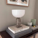 Axyaa Marble Desk Lamp: Minimalist Mushroom Design for Work, Bedroom, or Living Room