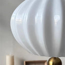 Axyaa White Glass Pendant Lamp - Post-Modern Japanese Style Dining Room Light