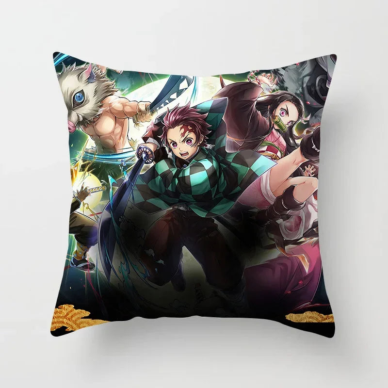 Demon Slayer Kimetsu no Yaiba Pillowcase for Kids Bedroom Decor by Axyaa