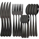 Axyaa 16-Piece Stainless Steel Gold Cutlery Set - Mirror Finish