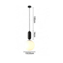Axya Modern Glass Ball Pendant Lights for Dining Room, Bedroom, Kitchen Island & Restaurant