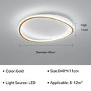 Axyaa Nordic LED Ceiling Light: Modern Minimalist Design, Warm & Romantic Bedroom Lamp