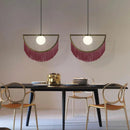 Axyaa Nordic Ins Style Pink Tassel Chandelier