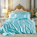 Axyaa Silky Satin Queen Duvet Cover Set - Luxury King Size Bedding