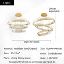 Axyaa Circular Ring Chandelier for Modern Living Bedroom Dining Room Lighting