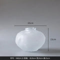 Axyaa Irregular Pleats Glass Vase for Home Decor
