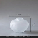 Axyaa Irregular Pleats Glass Vase for Home Decor