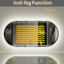 Axyaa LED Backlit Smart Bathroom Mirror 48x24" Dimmable 3 Colors Anti-Fog IP65