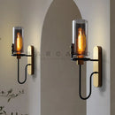 Axyaa Glass Lampshade Wall Lamp | Minimalist American Countryside LED Decoration