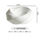 Axyaa White Ceramic Insulation Plate for Hotel Restaurant Tableware