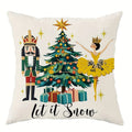 Nutcracker Pillowcase by Axyaa: Festive Christmas Room Decor & Sofa Cushion Cover