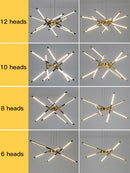Axyaa Modern LED Chandelier with Remote Control for Home Ceiling Lighting