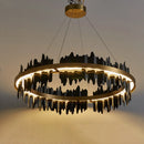 Axyaa Modern Circular Pendant Light for Stylish Living Room and Dining Room