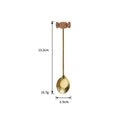 Axyaa Cartoon Dessert Spoon Set - Gold Cutlery for Coffee, Ice Cream, and More