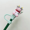 Axyaa Silicone Straw Cap: Dust Proof, Leak Proof, Cute Cover for 7-8mm Straws