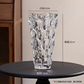 Axyaa Crystal Glass Vase Elegant Flower Arrangement Home Decor Bottle