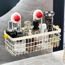 Axyaa Shower Caddy: Rustproof Wall-Mounted Storage Basket & Makeup Organizer for Bathroom