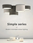 Axyaa Nordic LED Ceiling Light for Living Room Bedroom Hallway Lighting