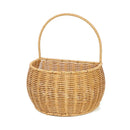 Axyaa Imitation Rattan Kitchen Storage Basket Brown with Handle