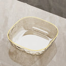 Axyaa Gold Edge Fruit Plate for Snacks, Desserts & Dried Fruits