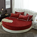 Axyaa Coral Velvet Round Bed Sheet 200-220cm Diameter, Flannel, Winter