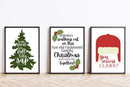 Axyaa Christmas Tree Canvas Print Wall Art Poster for Modern Living Room