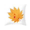 Axyaa Autumn Maple Leaves Pillow Cases with Fresh Print Flower Plant Custom Polyester Cover