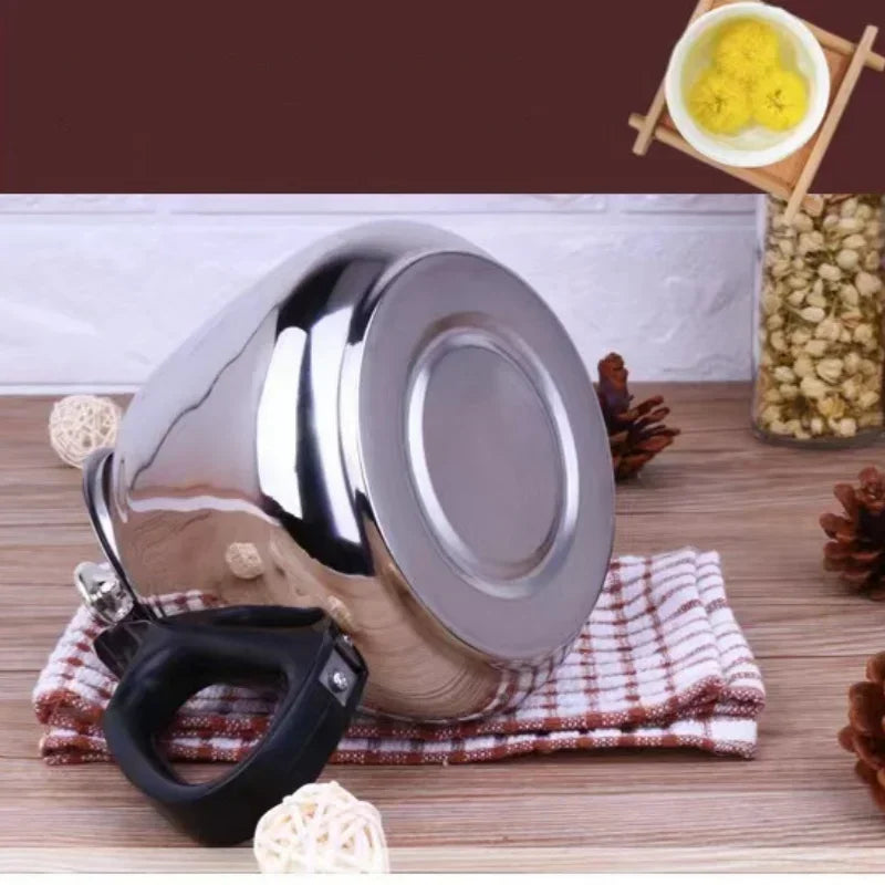 Axyaa Stainless Steel Teapot Pot 1.2L-2L for Hot Water, Coffee, Induction, Home, Camping