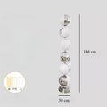 Axyaa Retro Ball LED Floor Lamp Stainless Steel Living Room Bedroom Light