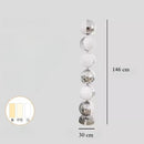 Axyaa Retro Ball LED Floor Lamp Stainless Steel Living Room Bedroom Light