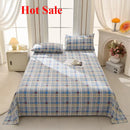 Axyaa Striped Print Cotton Mat Bed Sheet Set - Thick & Breathable