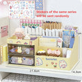 Axyaa Bunny Desk Organizer Office Rack Storage Drawer Pen Holder Cute Kawaii Box